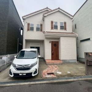 岸和田市中井町アンティーク調の戸建 区画図