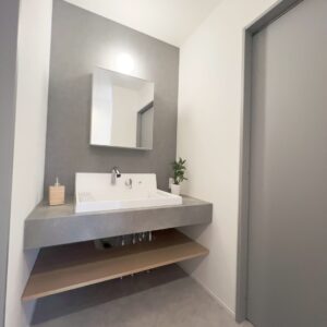 お洒落な造作風の洗面