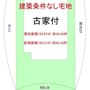 岸和田市天神山町3丁目古家付土地 間取り